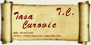 Tasa Čurović vizit kartica